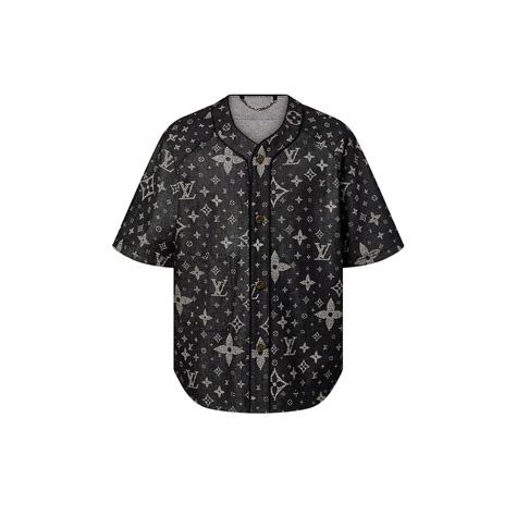 louis vuitton denim shirt|Monogram Denim Baseball Shirt .